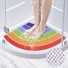 Corner Shower Mat Non Slip 60x60 cm - Quadrant Loofah