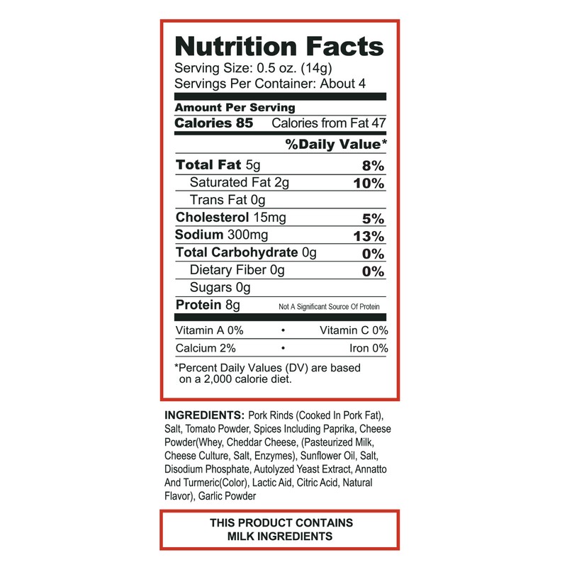 Pork King Good Pizza Flavored Pork Rinds Chicharrones 8 Pack