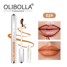 OLIBOLLA Peel-Off Lip Liner Stain - Long Lasting Waterproof Hydrating Formula with Hyaluronic Acid & Vitamin E - 3.5ml Makeup Cosmetic Eyeliner Lipliner Matte Moisturizer Moisture Hydrate Moisturizing 1#:_2#