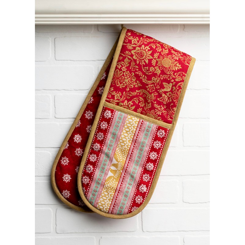 Maison d' Hermine Double Oven Mitts 100% Cotton 18cm x