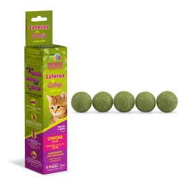 Juguete Para Gato Esferas De Catnip Fancy Pets Color 5 pz