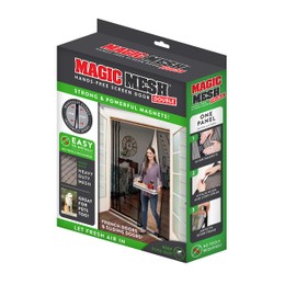 Magic Mesh Double Door | Magnetic Screen Door for Patio, French & Sliding Doors, Heavy Duty Magnetic Closure, Bug Screen for Doorways, Kid & Pet Friendly | Size 75" x 83" (Pack of 1) | Magic Mesh