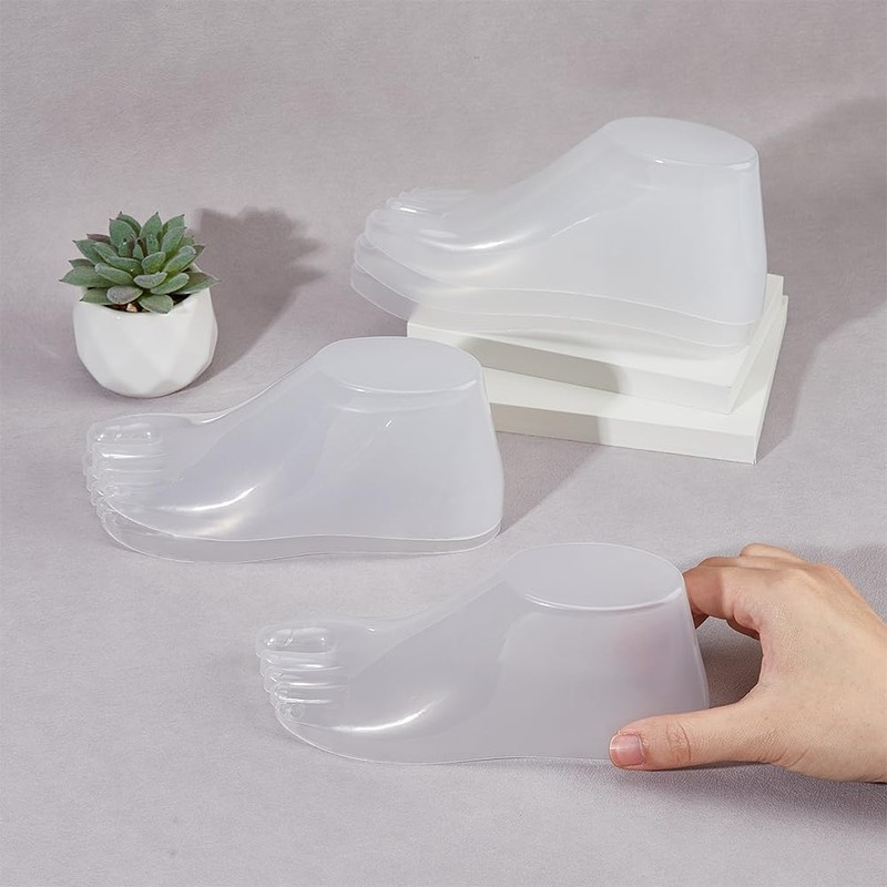 SUPERFINDINGS 3 Pairs Plastic Shoe Support Holder 3 Inch Shoe