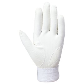 SSK BG3004W Baseball Batting Gloves, For High School Baseball, Both Hands, White M