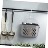 Mikinona 2pcs Hanging Storage Basket for Bathroom Kitchen Plastic Organizer