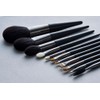 BISYODO TSUMUGI Series Brush and Comb, Black