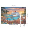 WHJYMX Pool Party Cruise Ship Printed Placemats Plate mat 12x18in
