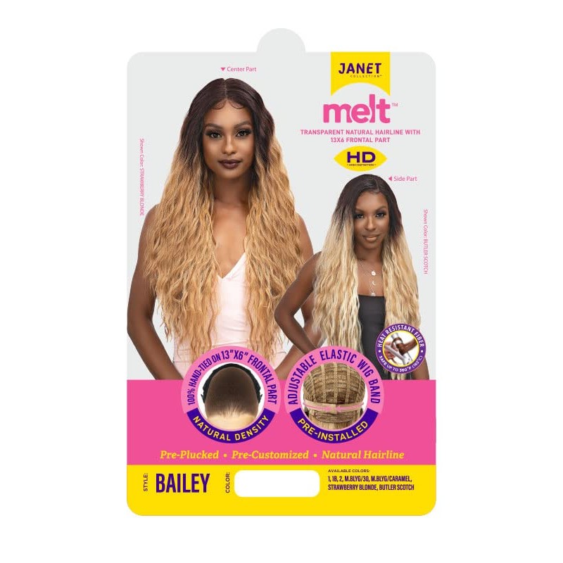 Janet Collection Melt 13x6 Frontal Part Lace Wig - BAILEY