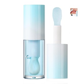 Fruity Glow Lip Oil Honey Melon Flavor Hydrating Clear Non-Sticky Lip Gloss for Dry Makeup Base Lipstick Make Up Lipgloss Gloss (Grape Lip Oil)