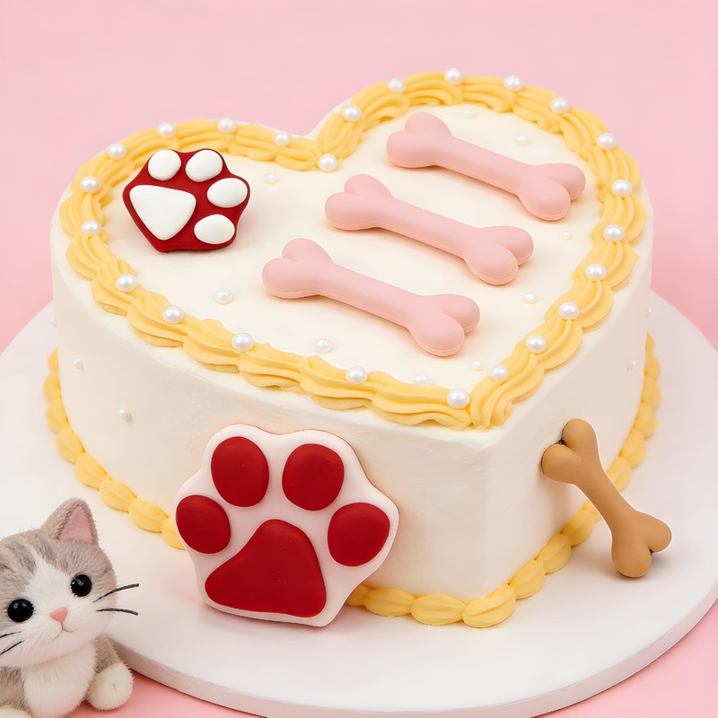 Cat Paw Fondant Mold Dog Paw Bone Silicone Mold