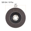 sourcing map 4 Inch Flap Disc 320 Grit Sanding Grinding