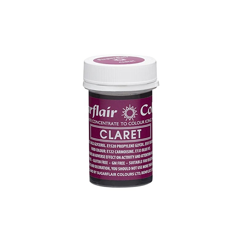 Sugarflair Sugarpaste Colour Paste Claret