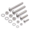 Glvaner (50 Sets) M4-0.7 x 16mm Flanged Washer Button Head
