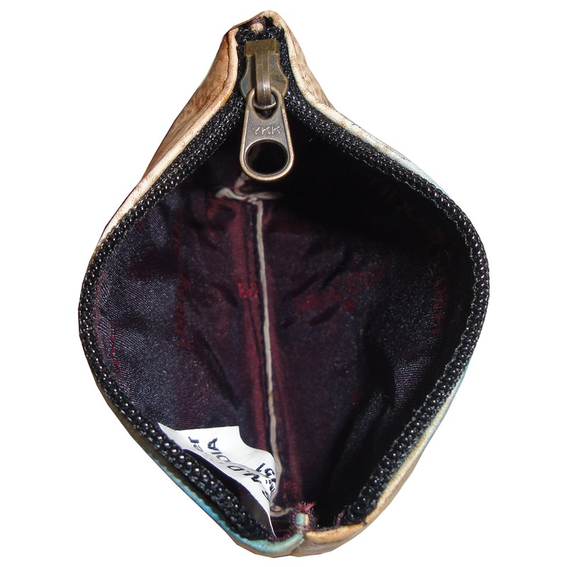 Anuschka Women's Coin Pouch Ppf, Premium Peacock Flower, One Size