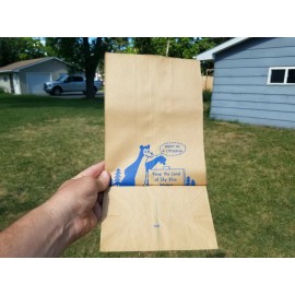 Hamm's Vtg.1970's NOS Hamms Beer Bear Litterbug Sack Bag Land of Sky Blue Waters Sign