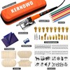 Pyrography Soldering Iron Set, 76-Piece Burning Tool with Adjustable Temperature