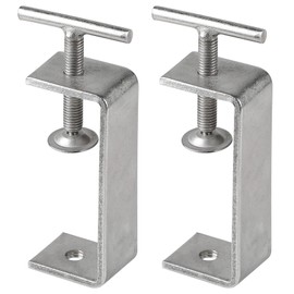 EXLECO Set of 2 53-93 mm C Clamp Stainless Steel C Clamps Screw Clamp Adjustable Jaw Openings Carrier Clamp Fixing Pliers Table Clamp Carrier Clamp Mounting Clamp for Woodwork Welding Carpentry