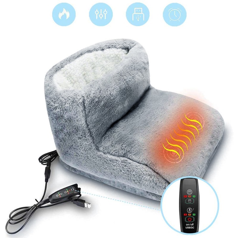 Electric Foot Warmer Electric Boots with 3 Temperature Settings and