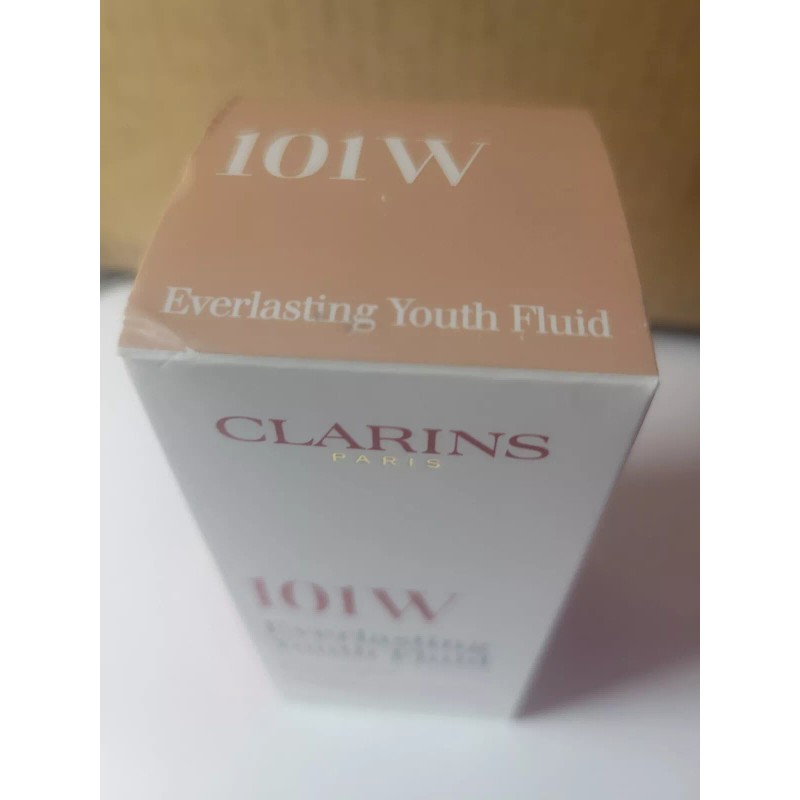 Clarins Everlasting Youth Fluid Foundation 101W 1oz / 30ml NIB