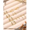 Sanfenly Small Stud Hoop Earrings for Women - 7 Pairs