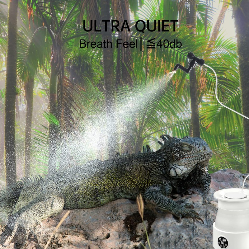 5L Foldable Automatic Reptile Mister with Timer, Fogger System with