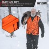 Avizon Men's Hunting Vest Orange Camouflage Hunting Vest Zipper Closer