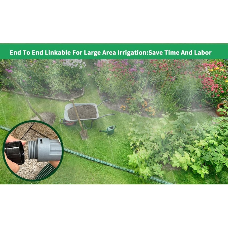Watoo 2026 Sprinkler Hose & Soaker Hose for Yard -