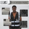 sesafety Reflective Safety Vest with Pockets and Zipper, High Visibility