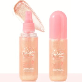 KARLOR Liquid Highlighter Face Body Glitter Highlighter Liquid Shimmer Glow Body Glitter Face Creamy Glitter Gel Liquid Glitter Radiant for Face Body Hair Makeup (03#Champagne)