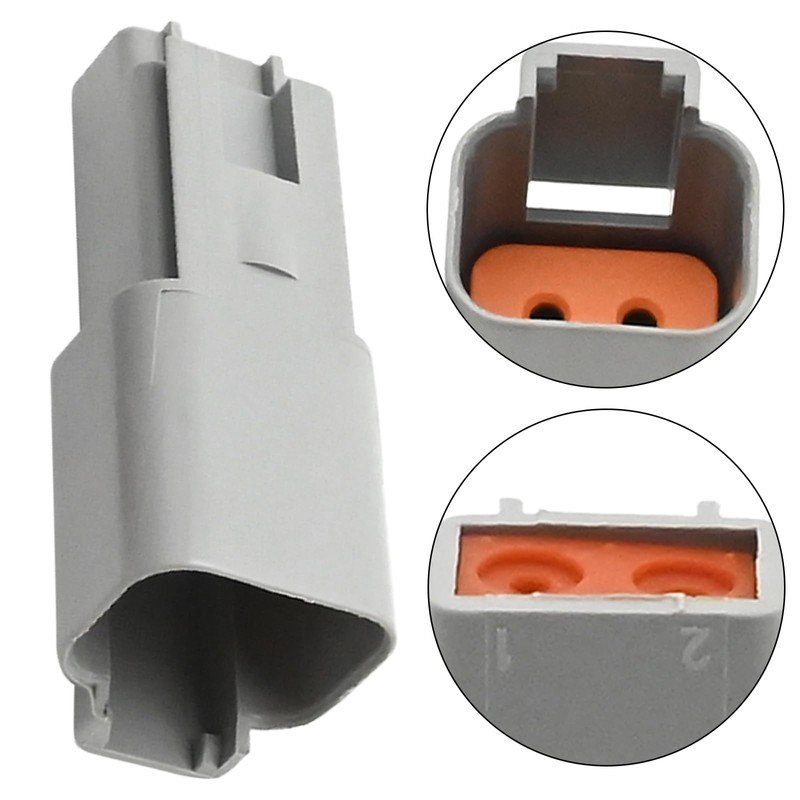 Hoypeyfiy 2Pcs 2 Pin Multi Plug Waterproof Connector Kit, Gray