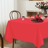 YSYJ 3 Pack Red Plastic Tablecloth Disposable Rectangular Table Cloth