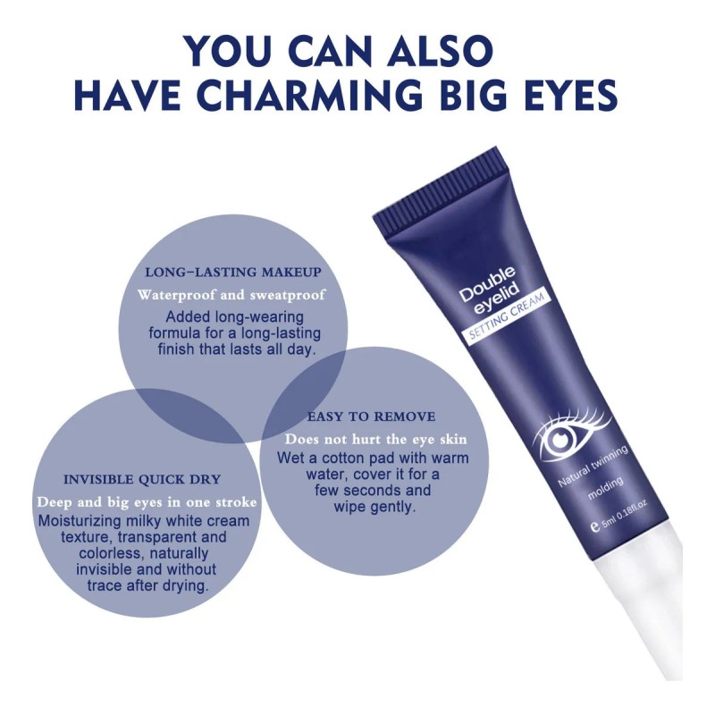 Crema Delineadora De Párpados Bigeyes, Aplicada En Pares Y