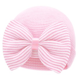 Olreco Baby Hats 0-6 Months Newborn Hospital Hat Baby Girl Hats Baby Beanie Newborn Hats for Girls Newborn Beanies for Girls Pink