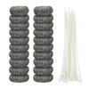 Shappy 20 Pieces Lint Traps Washing Machine Drain Hose Filter