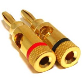 Ultra Gold Banana Plugs Screw Type Jack solderless plug terminal connectors