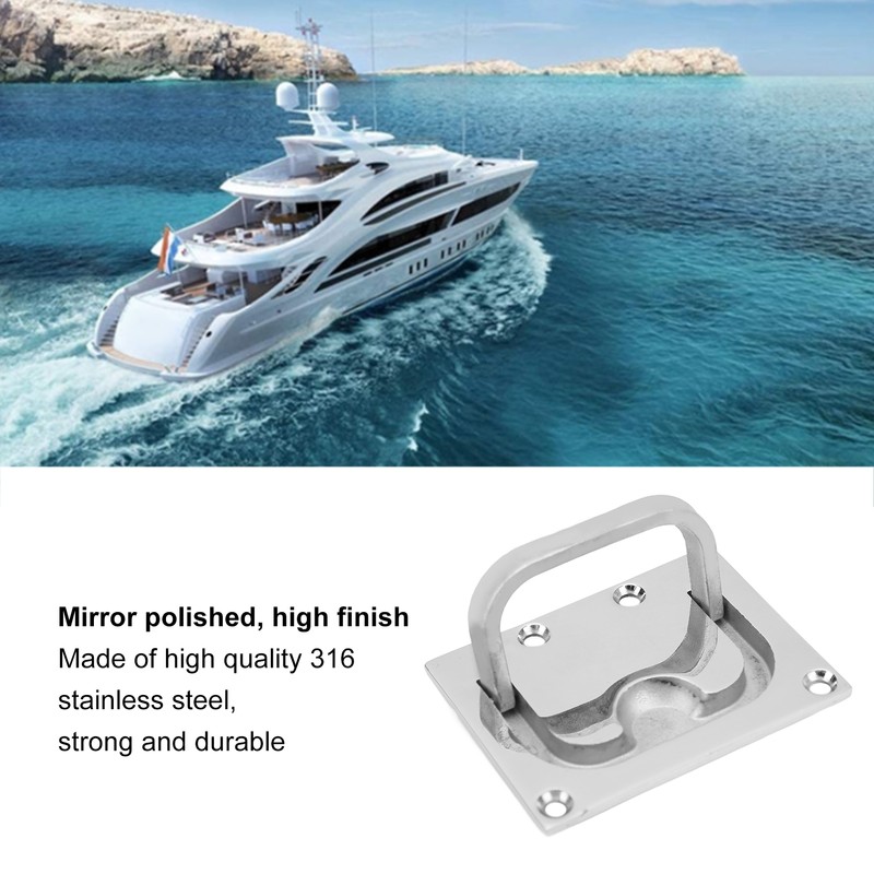 Hatch Pull Flush Lift Stainless Steel Boat Flush Ring Pull