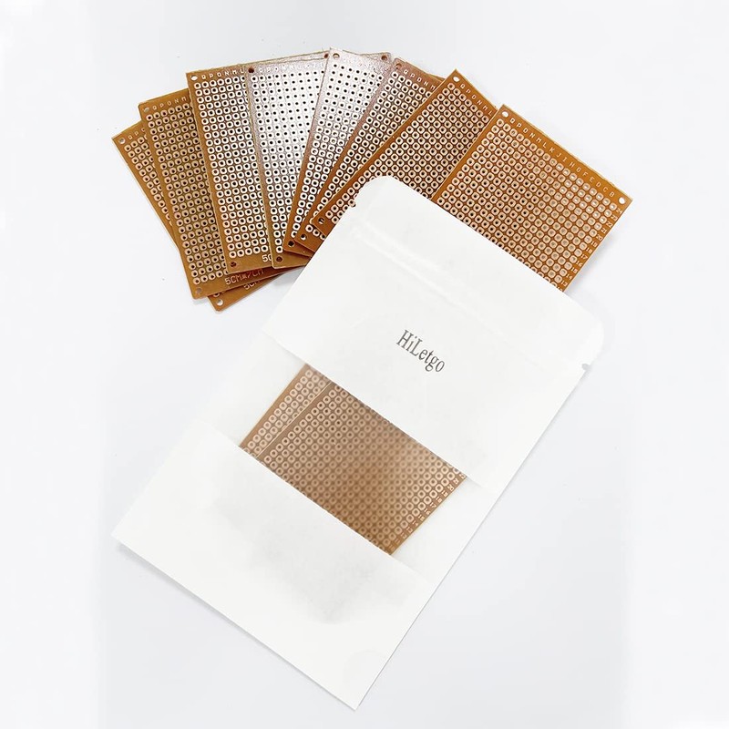 HiLetgo 20pcs Solder Finished Prototype PCB for DIY 5x7cm Circuit