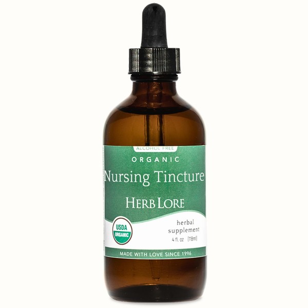 Herb Lore Organic Nursing Tincture – Liquid Lactation Support Drops