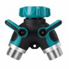 2-Way Garden Hose Splitter for Outdoor Faucets – Leak-Resistant Dual