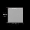 12 Sheets Frosted PP Small Cash Envelope 3.15x3.5 Inch Zipless