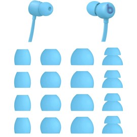 ALXCD Ear Tips Compatible with Beats Flex Earbuds, S/M/L/D 4 Sizes 8 Pairs Soft Silicone Tips Replacement Earbuds Tips Eartips, Compatible with Beats Flex, 8 Pairs Blue