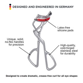 Revlon Salon Pro Eyelash Curler, Made with Corrosion Resistant Stainless Steel, For a Dramatic Curl, with Latex Free Silicone Pads