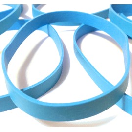 Non-Latex Heavy-Duty Rubber Bands | Pack of 20 Blue Premium Rubbersbands ~ Secure Bundle for Office Home RC Camp Fish Craft-ing 20 Pack Pk Kit (# 64-3 1/2 x 1/4 inch) Large XL