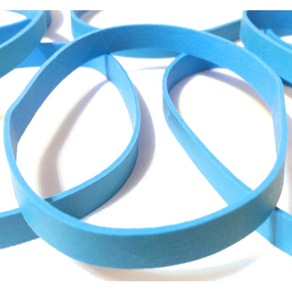 Non-Latex Heavy-Duty Rubber Bands | Pack of 20 Blue Premium