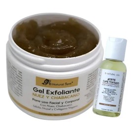 Gel Exfoliante De Nuez, Chabacano Y Colageno Vegano 120grs Todo Tipo De Piel                                                                          