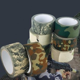 5cm x 10m Strong Adhesive Camouflage Tape - Camo Wrap Tape - Non Reflective - Camouflage Fabric Tape for Outdoor Hunting Camping