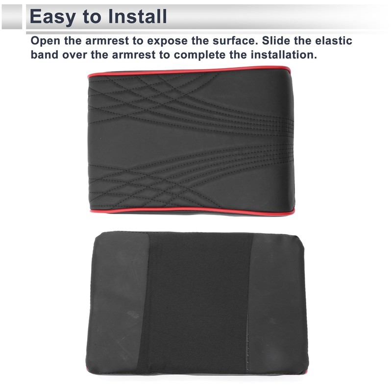 X AUTOHAUX Car Center Console Cover Car Armrest Cover 12.60"x8.66"x1.97"