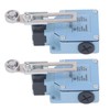 2Pcs Momentary Limit Switch Adjustable Roller Micro Limit Travel Switch