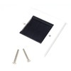White Brush Plate Faceplate Wall Mounted Installation Tidy Cable Pass