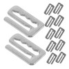 WOONEKY Salon Cape Buckles 12 Pack Replacement Hooks Barber Snap